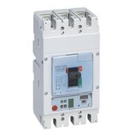 Circuit breaker DPX3 630,4 poles, with rated current of 630A and thermal magnetic protection.