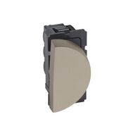 Arteor™ - 1-way switch 10 AX 250 V~ - 1 right modules round version - Champagne