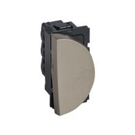 Arteor™ - 2-way switch 10 AX 250 V~ - 1 right modules round version - Champagne