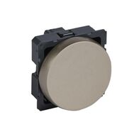 Arteor™ - 1-way switch 10 AX 250 V~ - 2 modules round version - Champagne