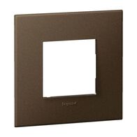 Arteor™ - British standard plate square version 2 modules - Dark Bronze