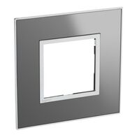 Arteor™ - British standard plate square version 2 modules - Reflective Metal - Stainless Steel
