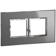 Arteor™ - British standard plate square version 4 modules - Reflective Metal - Stainless Steel