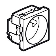 Arteor™ - Socket - French - 2P+E shuttered - 10/16 A - 2 modules - White