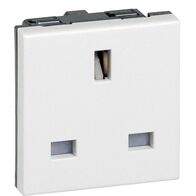 Arteor™ - Socket - BS 1363 - 13 A - 2P+E - 2 modules - White