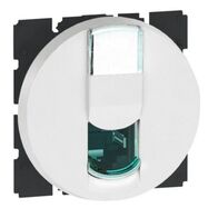 Arteor™ - RJ45 socket - category 6 UTP - 2 round modules - White