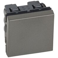 Arteor™ - Intermediate switch - 10 AX - 250 V~ - 2 modules - Magnesium