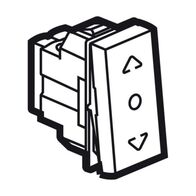 Arteor™ - Curtain switch - centre retract - 1 module - Magnesium