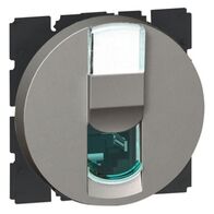 Arteor™ - RJ45 socket - category 6 UTP - 2 round modules - - Magnesium