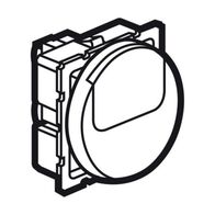 Arteor™ - 2-way push-button - with label holder - 2 round modules - White