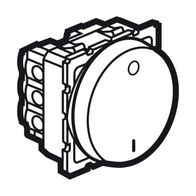 Arteor™ - 2-way double pole switch - 20 AX - 250 V~ - round - 2 modules - White