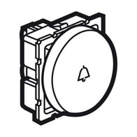 Arteor™ - 2-way push-button - with bell symbol - 2 round modules - White