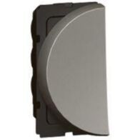 Arteor™ - 1-way push-button - round - 1 left module - Magnesium