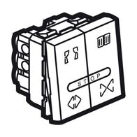 Arteor™ - Double push-button for curtain control - 10 A - 2 modules - White