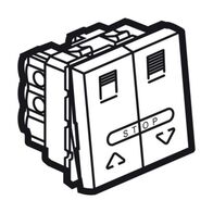 Arteor™ - Double push-button for electric roller blinds control - 10A - 2 mod -magn