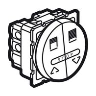 Arteor™ - Double push-button for roller blinds control - 10 A - 2 round mod - magn