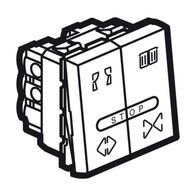 Arteor™ - Double push-button for curtain control - 10 A - 2 modules - Magnesium