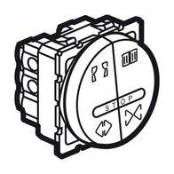 Arteor™ - Double push-button for curtain control - 6 A - 2 round mod - Magnesium