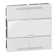 Arteor -scenario controller square key cover - white - 2 modules