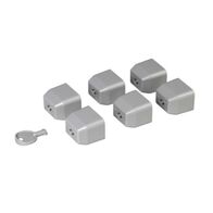Set of 6 locking caps for C19 standard outlet + 1 key for LCS² PDU