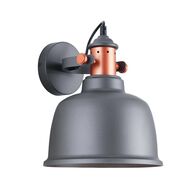 ALTA: Interior Adjustable Bell With Copper Highlight Wall Lights