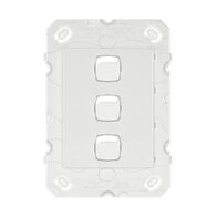 Legrand Arteor 770 Series 16A 240V a.c 3 Gang 2 Way Single Pole Double Throw Vertical Rocker Switch White