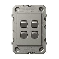 Legrand Arteor 770 Series 16A 240V a.c 4 Gang 2 Way Single Pole Double Throw  Vertical Rocker Switch Magnesium