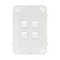 Legrand Arteor 770 Series 16A 240V a.c 4 Gang 2 Way Single Pole Double Throw  Vertical Rocker Switch White