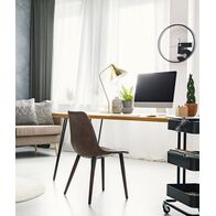 COLLO:  Cone Shade with Antique Brass Highlight Table Lamps