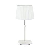 CRECER: Interior Slanted Pleated Shade Height Adjustable Table Lamps
