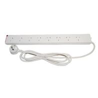 HPM General Purpose 8 Outlet 175J Surge Protected Powerboard White