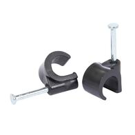 HPM Hook Type Cable Clips 8-10mm Black - 100 Pack