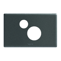 Excel Life Horizontal Single Powerpoint Coverplate with Extra Function Hole Urban Grey