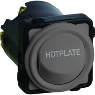 Excel Life - Engraved rocker switch mechanism 1 way 32A 240V a.c. HOT PLATE engraved urban grey