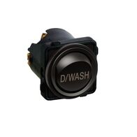 Excel Life - Engraved rocker switch mechanism 2 way 16AX 240V a.c. D/WASH engraved Matt Black