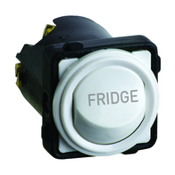 Excel Life - Engraved rocker switch mechanism 2 way 16AX 240V a.c. FRIDGE engraved white