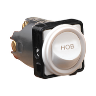 Excel Life - Engraved rocker switch mechanism 2 way 16AX 240V a.c. HOB engraved white