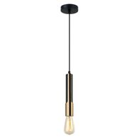 GOLDA: Interior Tube with Brass Highlight Pendant Lights