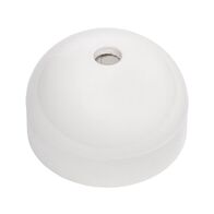 HPM 4 Plate Ceiling Rose Screw-On Cover Mounting Base 37x65mm White