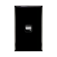 HPM Excel 10A 1 Gang Single Pole Double Throw Vertical Rocker Switch Black