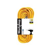 HPM Workshop 10A 3 Core 1.0mm²  Extension Lead 25m Yellow
