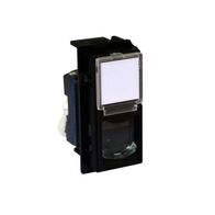 Bticino Living Now Cat 6 UTP 1 Module Data Socket Black