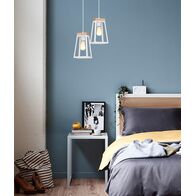 LANTERNA: Scandinavian Wood Trapezium Pendant Lights