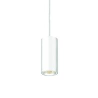 HPM Cylla LED 7W Warm White Cylinder Pendant Light White Finish