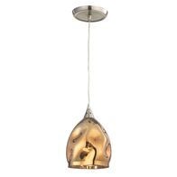 ORDITO: Abstract Chrome With Glass Ellipse Pendant Lights