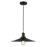 PIATTO: Industrial Black Coolie Pendant Lights