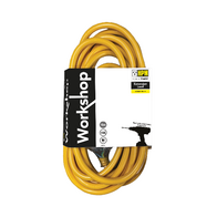 HPM Workshop 10A 3 Core 1.0mm² Extension Lead 15m Yellow