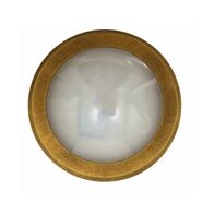STE: Exterior LED 12V/240V Antique Brass Eyelid/Round Step/Wall Lights IP65