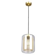 TONO: Mesh Internal & Clear Glass Oblong Pendant Lights