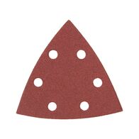 Sandpaper Triangle Dry P80 | 6-Hole Dust Extraction | Hook and Loop Adhesive | by Wurth